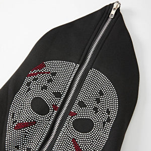 Sweat Squelette Strass Y2K