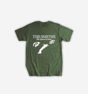 Y2K The Smiths "The Queen Is Dead" Graphic T-Shirt-Tee-armygreen-XS-MAUV STUDIO®
