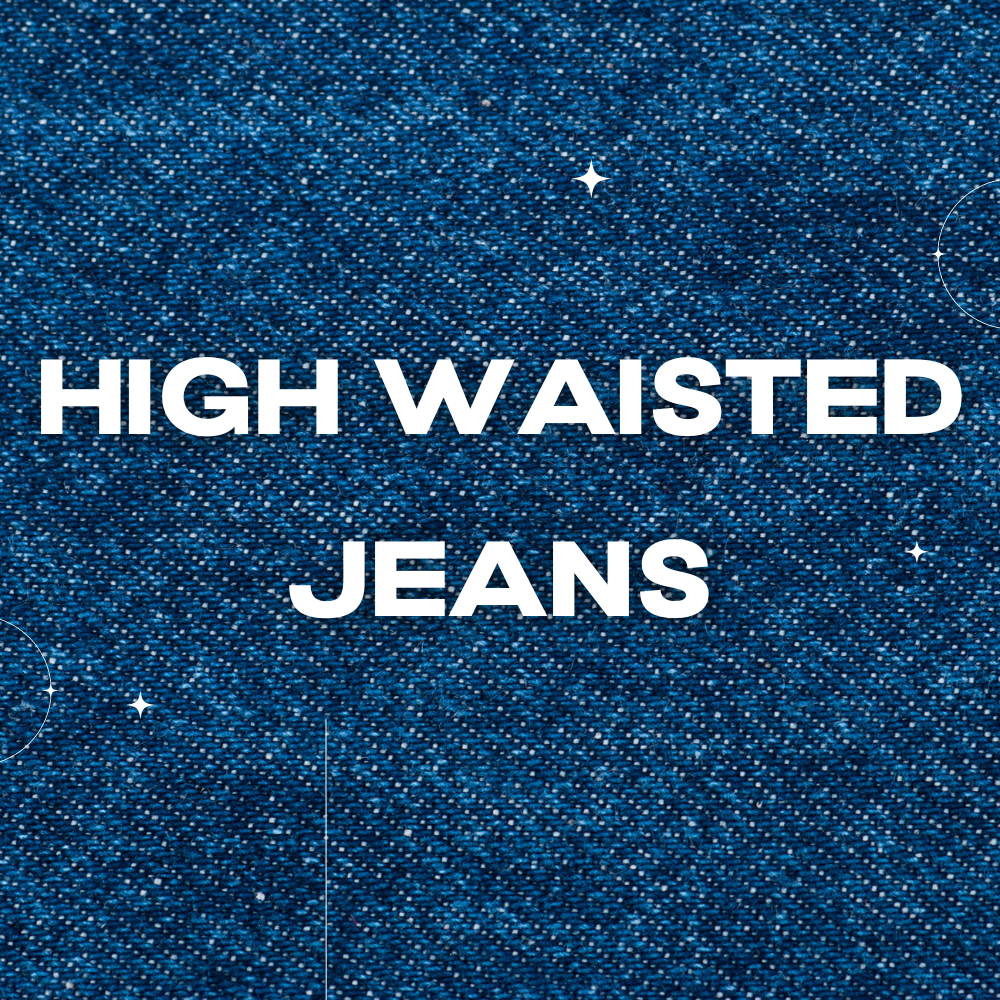 Women's High Waisted Jeans Collection - Mauv Studio