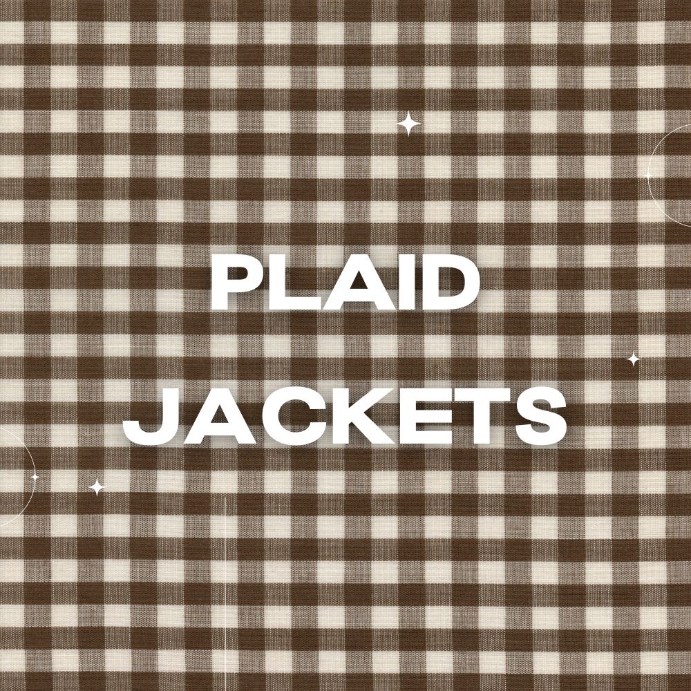 Women's Plaid Jackets Collection - Mauv Studio