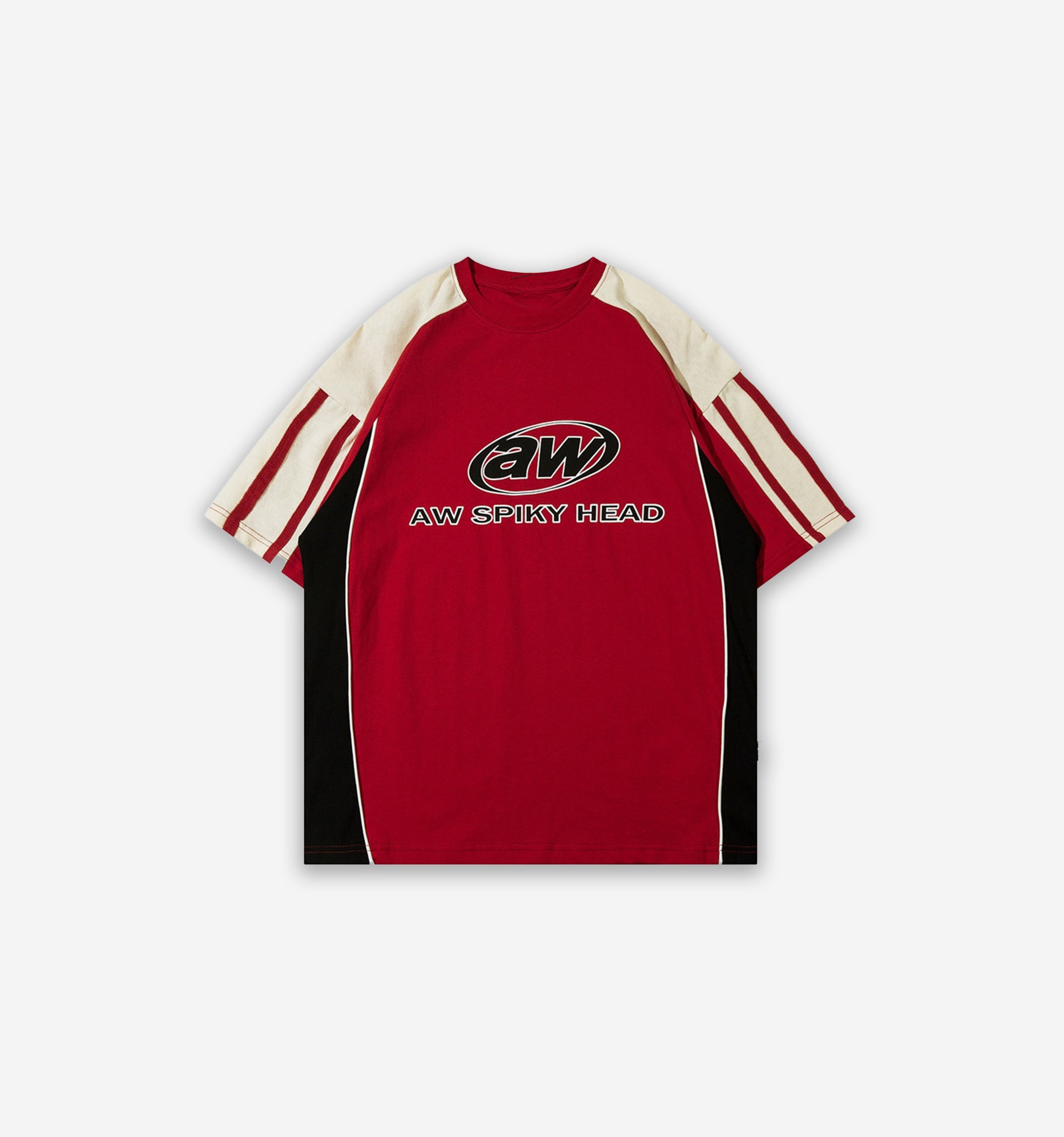 Y2K Spiky Head Graphic T-Shirt-Tee-Red-M-MAUV STUDIO®