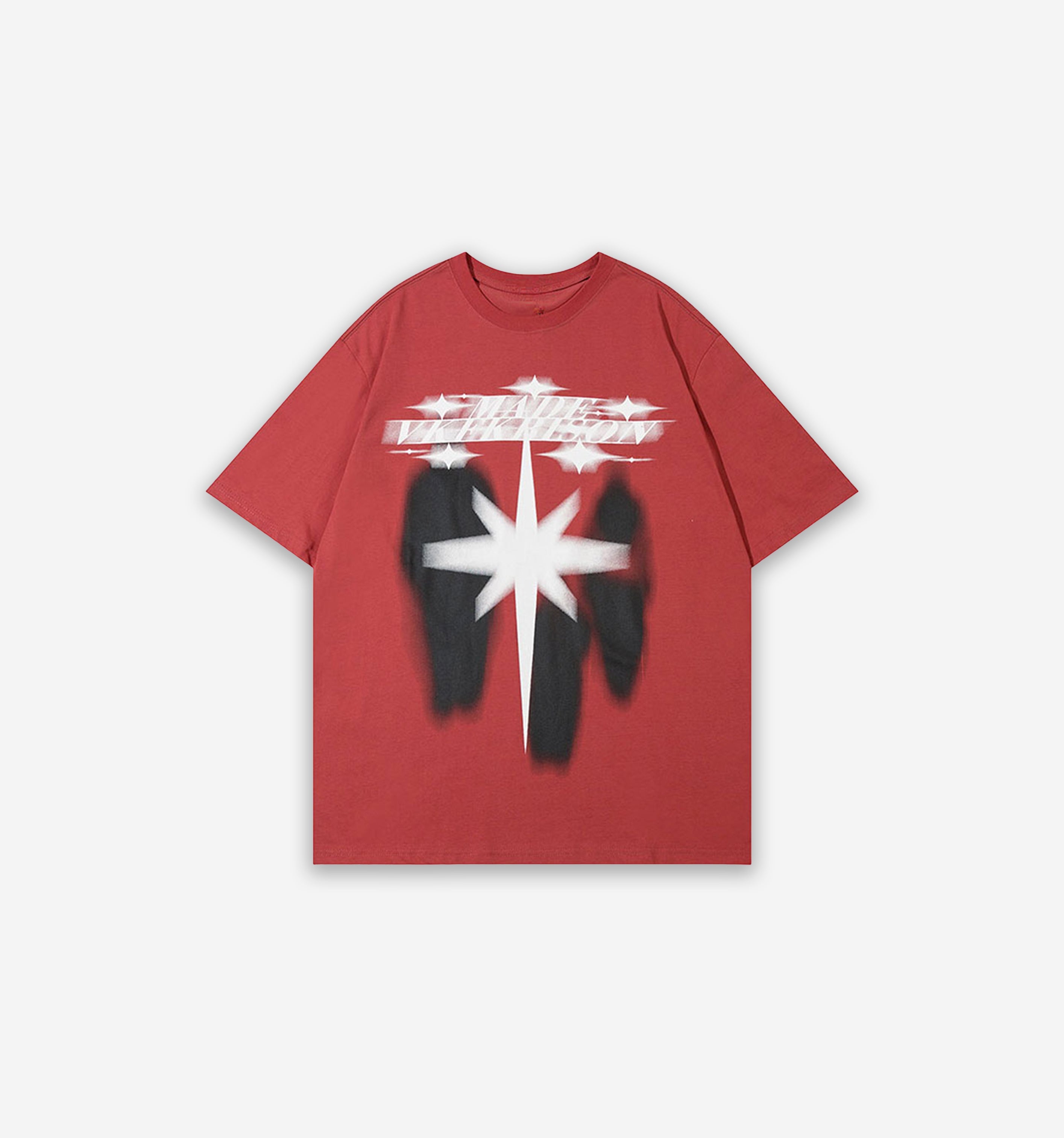 Y2K Flare OVERSIZE Graphic T-Shirt-Tee-Red-S-MAUV STUDIO®