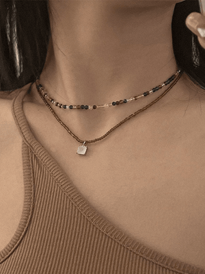 2pcs collier de perles Y2K-Necklaces-MAUV STUDIO-STREETWEAR-Y2K-CLOTHING