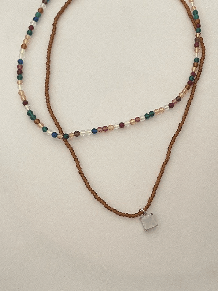 2pcs collier de perles Y2K-Necklaces-MAUV STUDIO-STREETWEAR-Y2K-CLOTHING