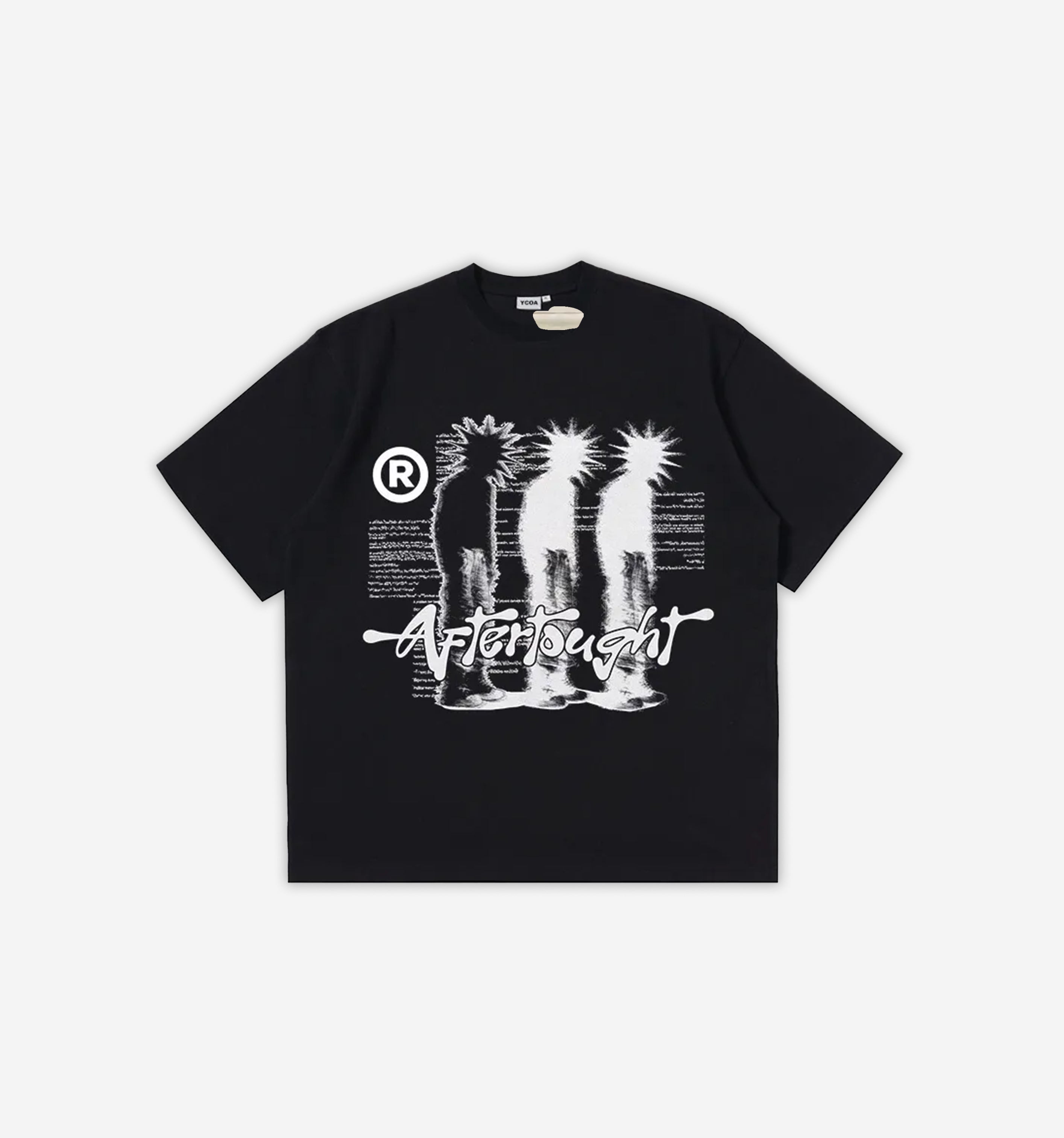Y2K Aftertought Graphic T-Shirt-Tee-Black-S-MAUV STUDIO®