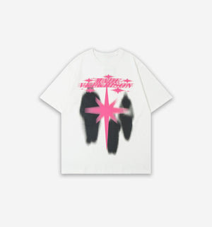 Y2K Flare OVERSIZE Graphic T-Shirt-Tee-White-S-MAUV STUDIO®