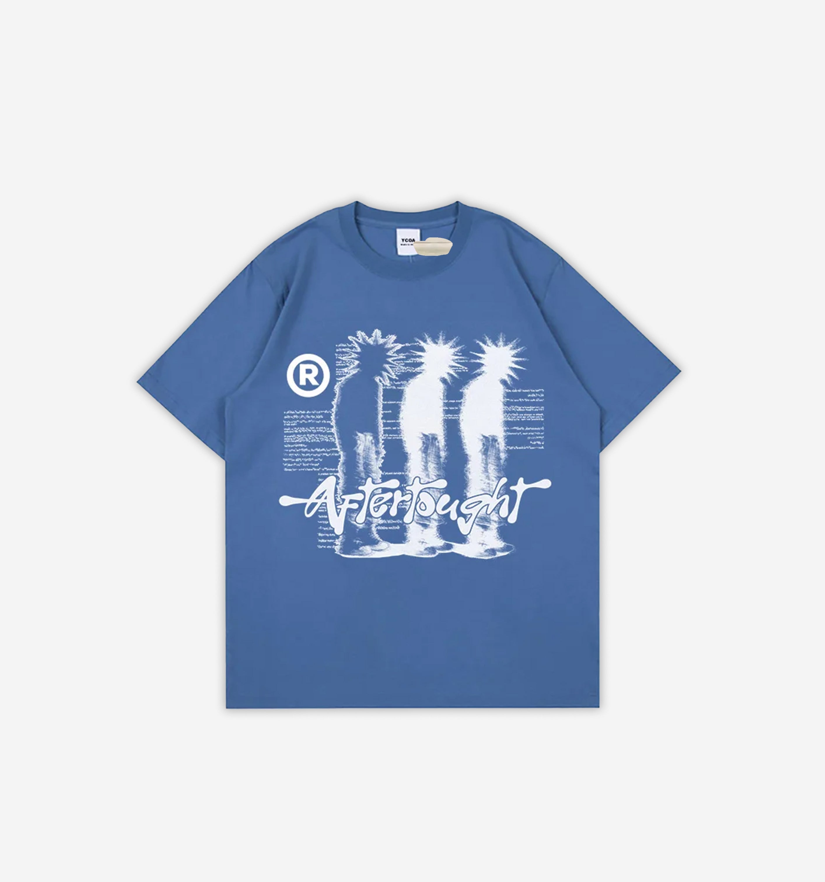 Y2K Aftertought Graphic T-Shirt-Tee-Blue-S-MAUV STUDIO®
