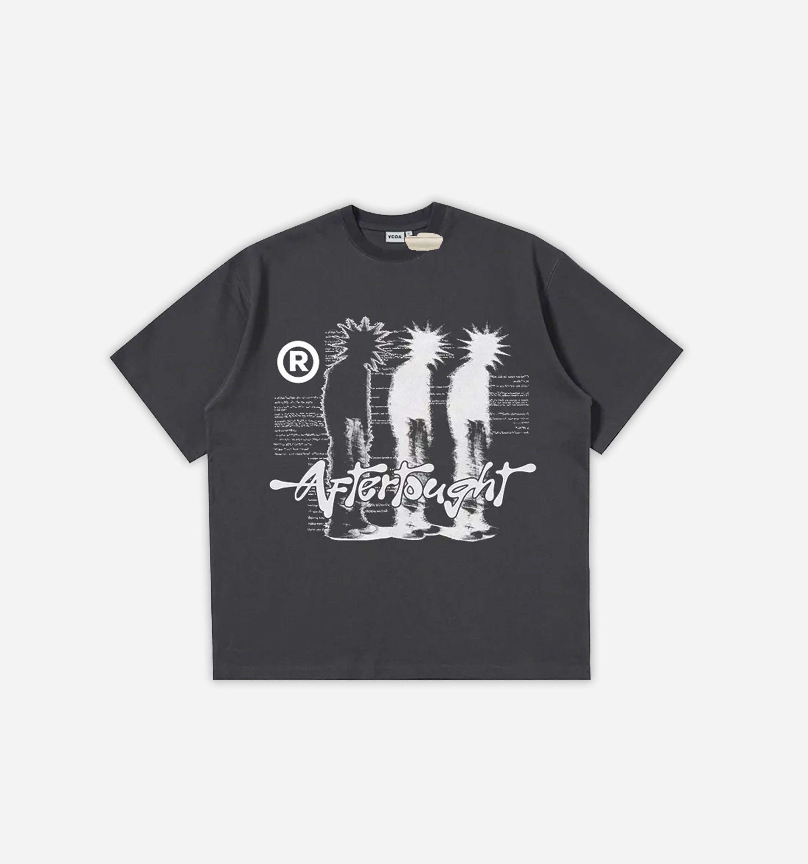 Y2K Aftertought Graphic T-Shirt-Tee-Gray-S-MAUV STUDIO®