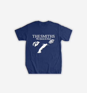 Y2K The Smiths "The Queen Is Dead" Graphic T-Shirt-Tee-navy blue-XS-MAUV STUDIO®