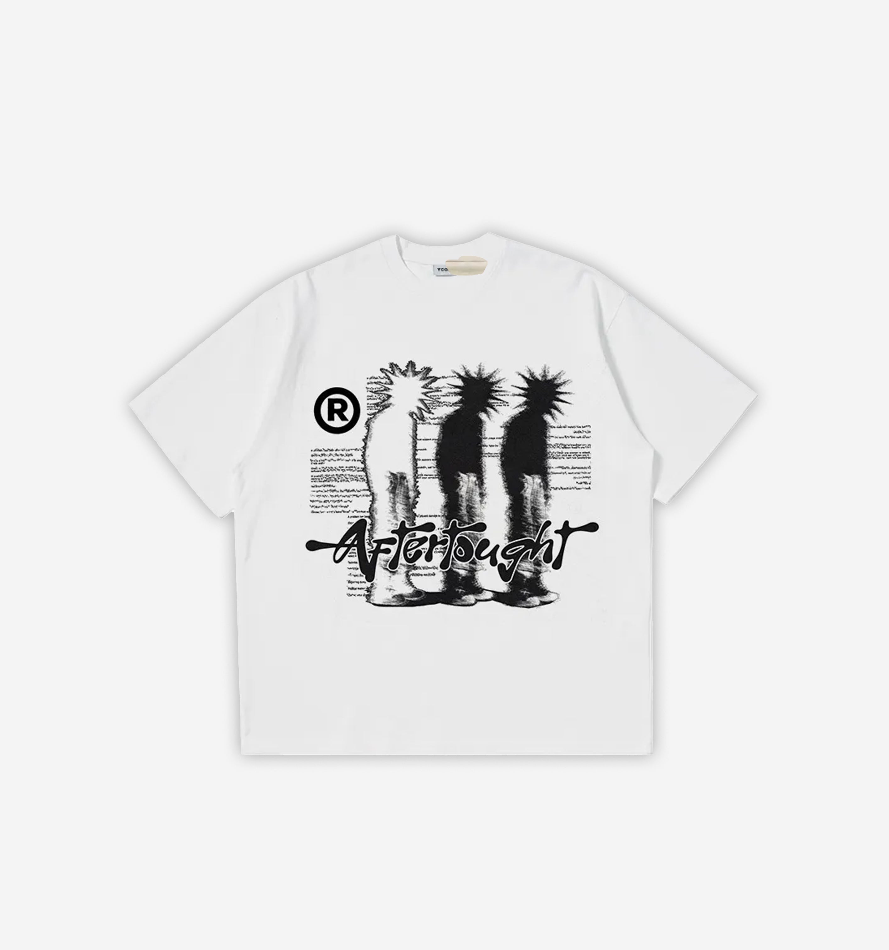 Y2K Aftertought Graphic T-Shirt-Tee-White-S-MAUV STUDIO®