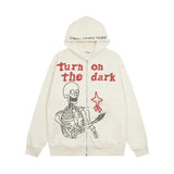 Skeleton Zip-Up Hoodie