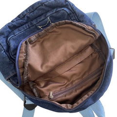 90's Aesthetic Denim Backpack-Backpacks-MAUV STUDIO-STREETWEAR-Y2K-CLOTHING