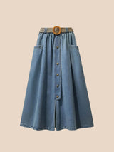 , Y2K skirt styled with a crop top