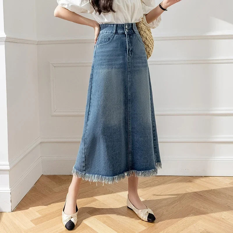, Y2K skirt styled with a crop top