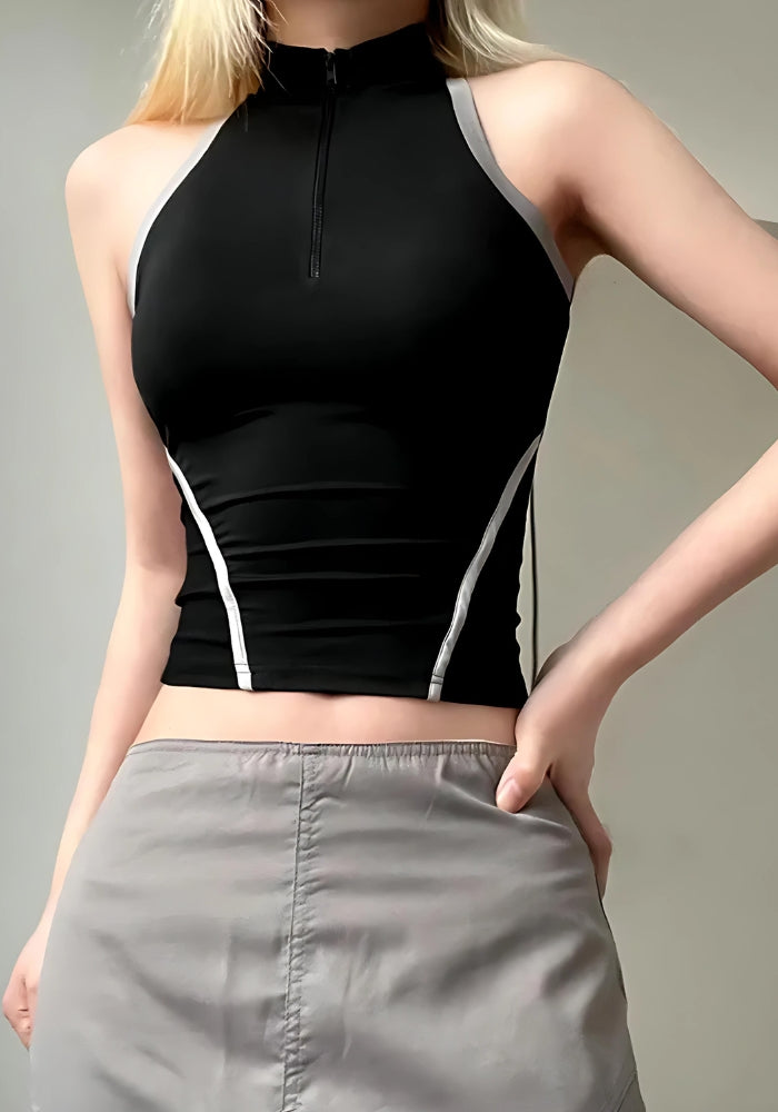 Acubi Open Back Zip-Up Top – MAUV STUDIO®® – MAUVSTUDIO®
