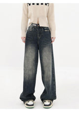 Acubi Wide Leg Dark Jeans-Blue-S-MAUV STUDIO