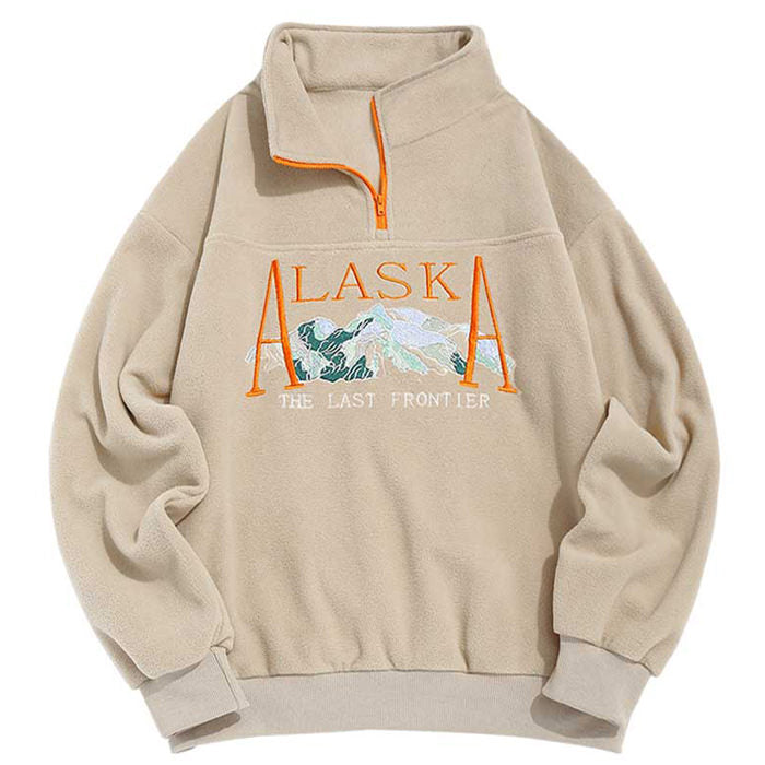 Alaska Zip Up Sweater-Sweaters-MAUV STUDIO-STREETWEAR-Y2K-CLOTHING