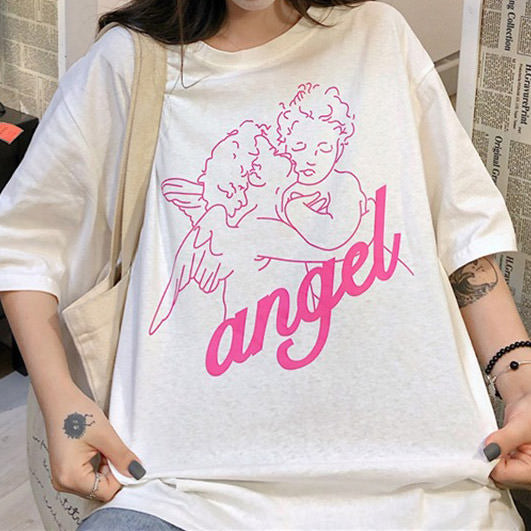 Angel T-Shirt-T-Shirts-MAUV STUDIO-STREETWEAR-Y2K-CLOTHING