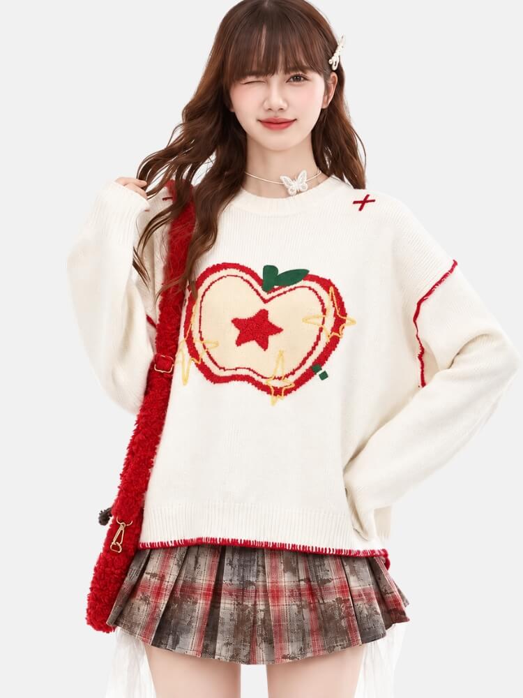 Apple Star Sweater