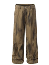 Autumn Pleated Distressed Y2K Baggy Jeans