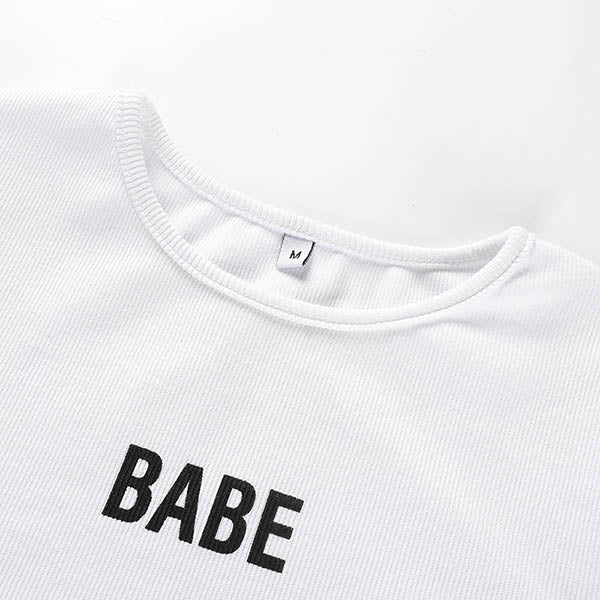 Babe Bodysuit-T-Shirts-MAUV STUDIO-STREETWEAR-Y2K-CLOTHING