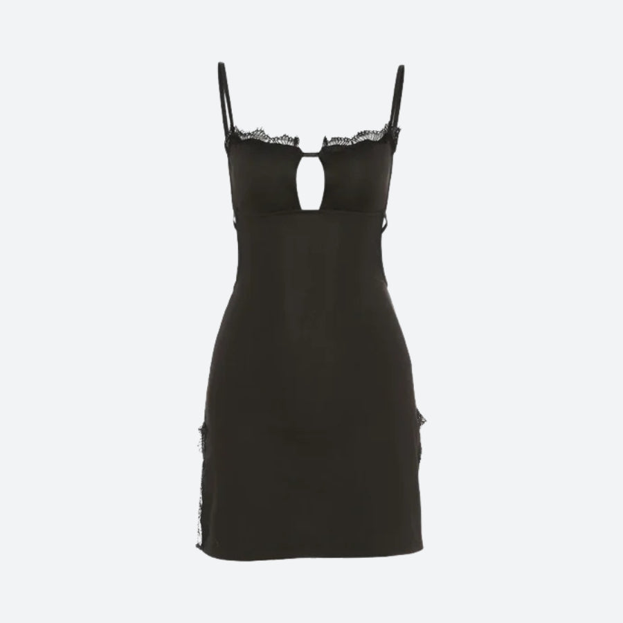 Baddie Backless Slit Mini Dress view 4 | MAUVSTUDIO®
