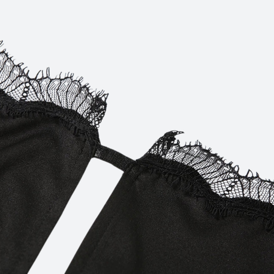 Baddie Backless Slit Mini Dress view 5 | MAUVSTUDIO®
