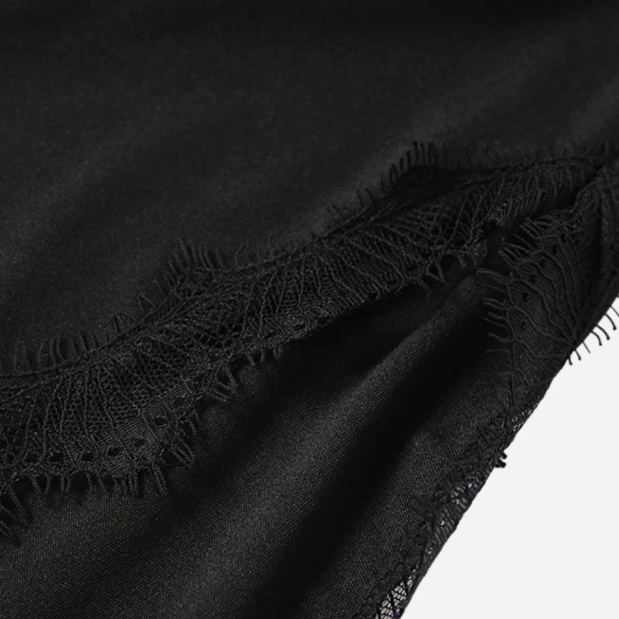 Baddie Backless Slit Mini Dress view 6 | MAUVSTUDIO®