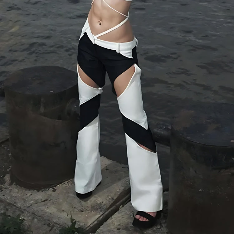 Baddie Patchwork Cut-Out Festival Pants – MAUV STUDIO®® – MAUVSTUDIO®
