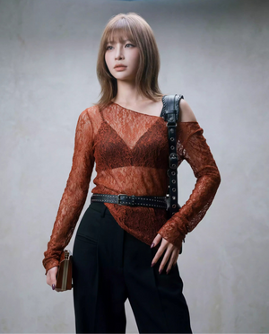 Baddie Lace Sheer Top – MAUVSTUDIO®