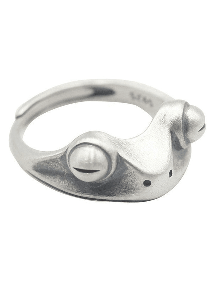 Bague manchette design grenouille vintage-Rings-MAUV STUDIO-STREETWEAR-Y2K-CLOTHING