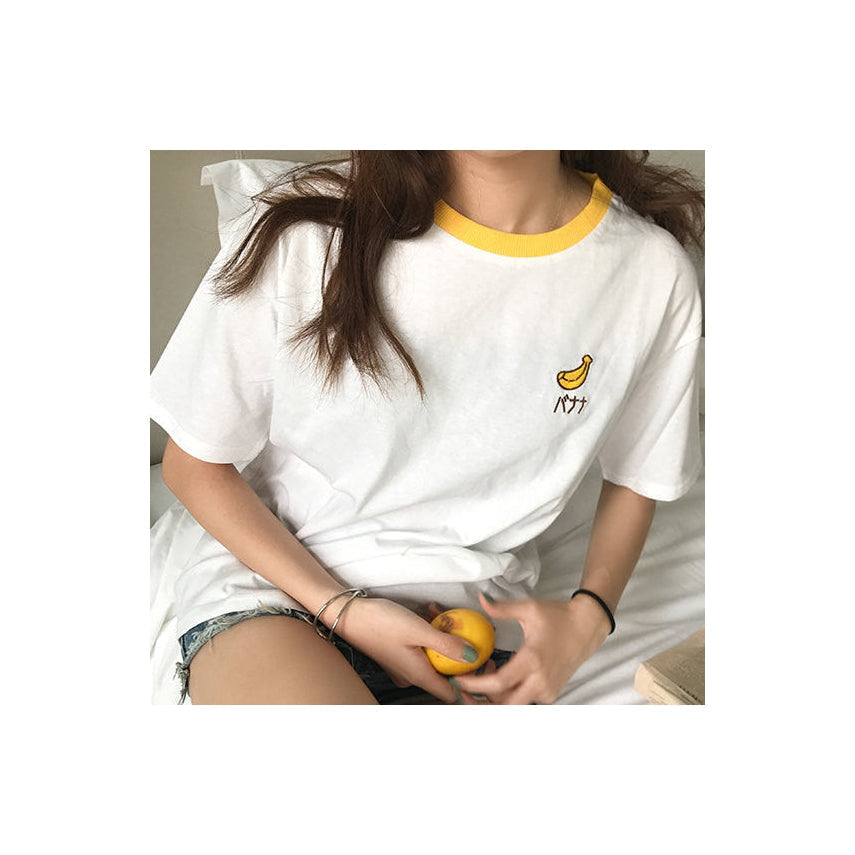 Banana Tee-T-Shirts-MAUV STUDIO-STREETWEAR-Y2K-CLOTHING