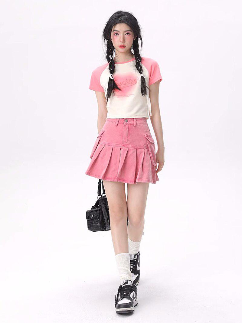 Barbie Cargo Mini Skirt-Mauv Studio