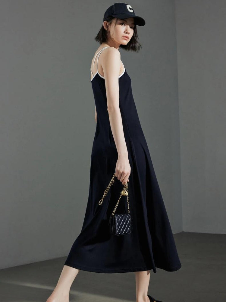 Basic Midi Dress view 2 | MAUVSTUDIO®