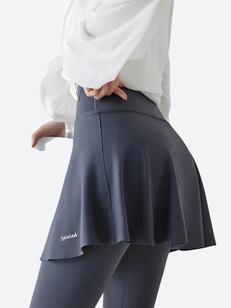 Basic Sport Leggings Mini Skirt-Mauv Studio