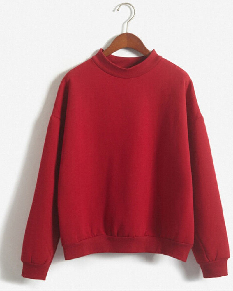 Basic Sweatshirt-Sweaters-MAUV STUDIO-STREETWEAR-Y2K-CLOTHING