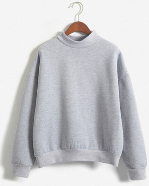 Basic Sweatshirt-Sweaters-MAUV STUDIO-STREETWEAR-Y2K-CLOTHING