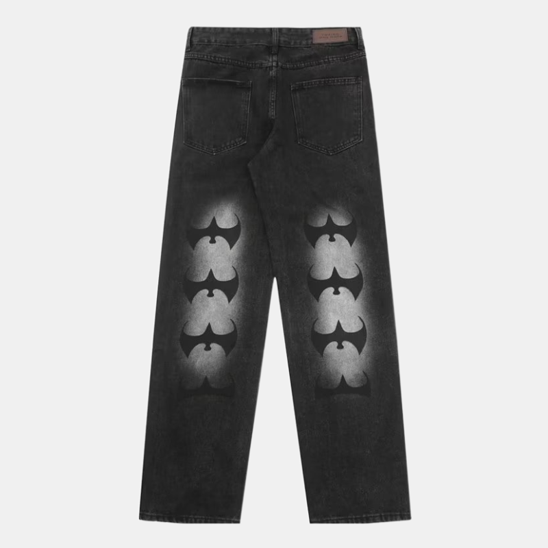 'Bats' Jeans-Jeans-MAUV STUDIO-STREETWEAR-Y2K-CLOTHING