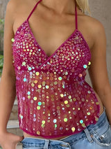 Beaded Backless Top – MAUVSTUDIO®