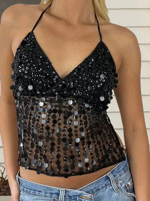 Beaded Backless Top – MAUVSTUDIO®