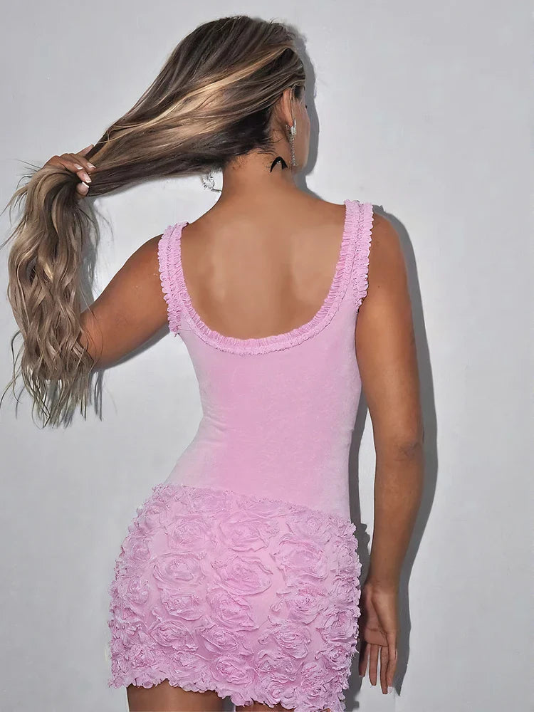Bimbocore Mini Dress view 2 | MAUVSTUDIO®