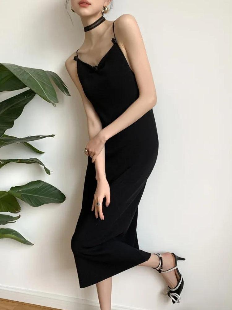 Black Butterfly Back Midi Dress MAUVSTUDIO Black Butterfly Back Midi Dress MAUVSTUDIO