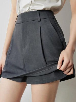 Black Mini Skort, Y2K skort styled with a crop top