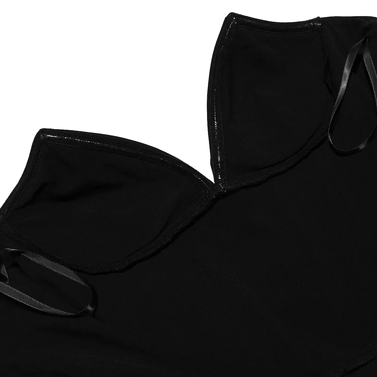 Black Plunge Corset Midi Dress view 8 | MAUVSTUDIO®