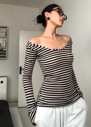 Black & White Striped Top – MAUVSTUDIO®