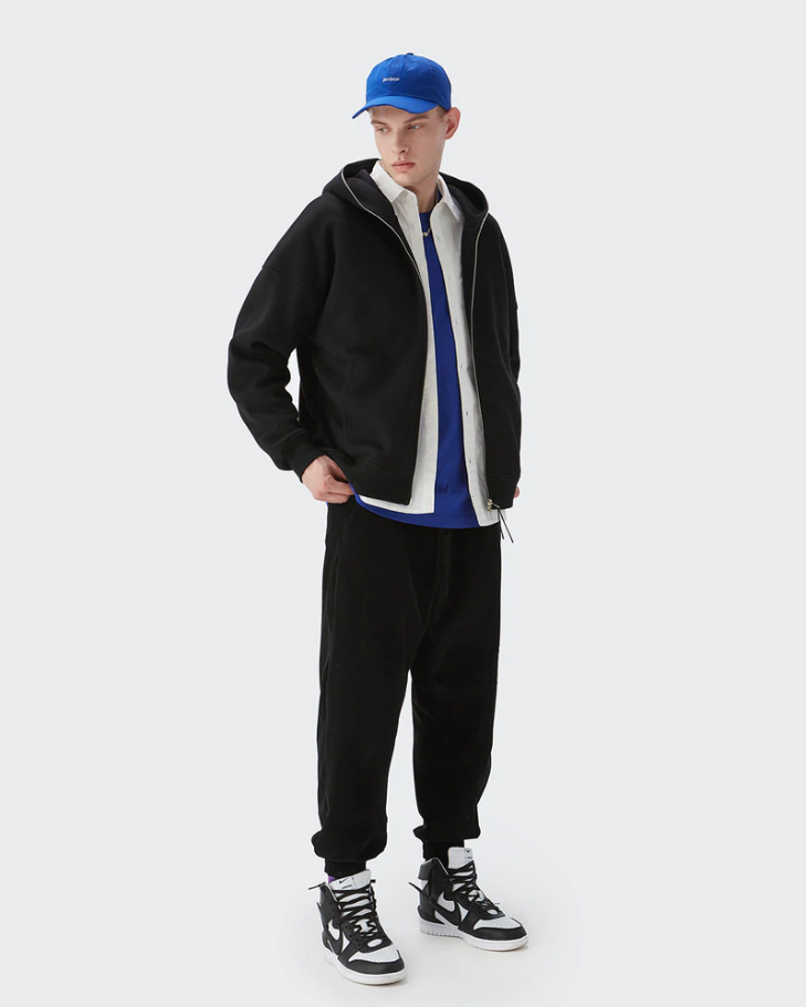 Blank Zip Hoodie-Jackets-MAUV STUDIO-STREETWEAR-Y2K-CLOTHING