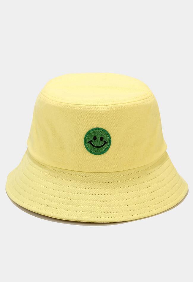 Bob patché Smiley-Hats-MAUV STUDIO-STREETWEAR-Y2K-CLOTHING