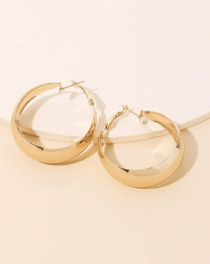 Boucle d'Oreille Brillante Géométrique Minimalisme-Earrings-MAUV STUDIO-STREETWEAR-Y2K-CLOTHING