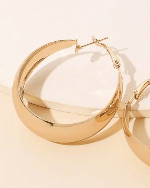 Boucle d'Oreille Brillante Géométrique Minimalisme-Earrings-MAUV STUDIO-STREETWEAR-Y2K-CLOTHING