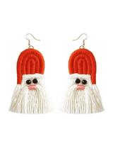 Boucle d'oreille à franges de Noël-Earrings-MAUV STUDIO-STREETWEAR-Y2K-CLOTHING